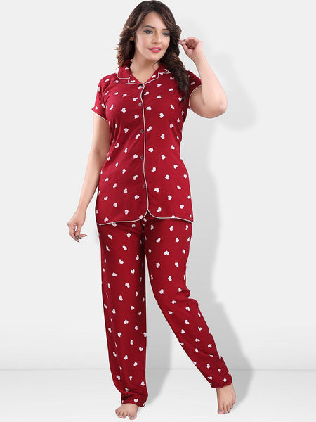 Be You Women Graphic Printed Night suit
