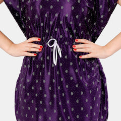 Be You Conversational Printed Satin Night Suit