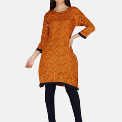 Be You Bandhani Printed Straight Kurta
