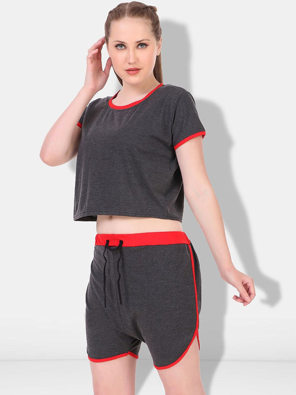 Be You Solid Cotton Blend Night suit