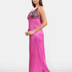 Be You Set of 2 Satin Maxi Wrap Nightdress