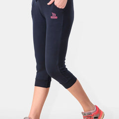 Be You Women Solid Three Fourth-Length Gym Tights