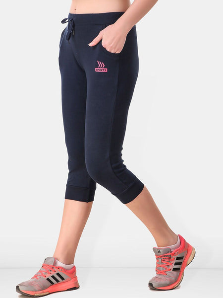 Be You Women Solid Three Fourth-Length Gym Tights