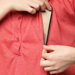 Be You Striped Maternity Maxi Nightdress