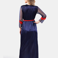 Be You Shoulder Strap Satin Maxi Nightdress With Robe