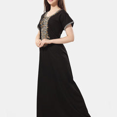 Be You Floral Embroidered Maxi Nightdress