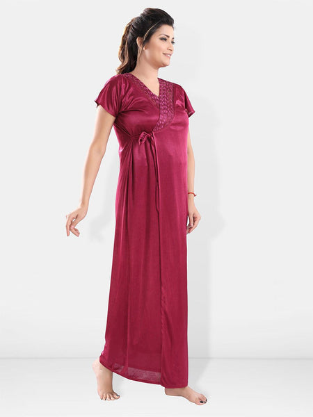 Be You Satin Maxi Nightdress With Robe