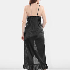 Be You Satin Wrap Nightdress With Robe