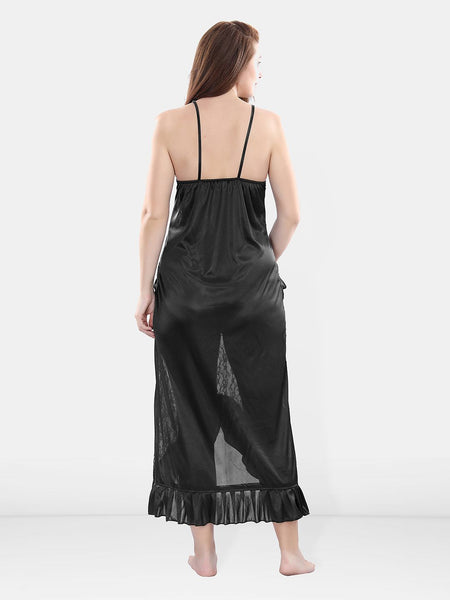 Be You Satin Wrap Nightdress With Robe