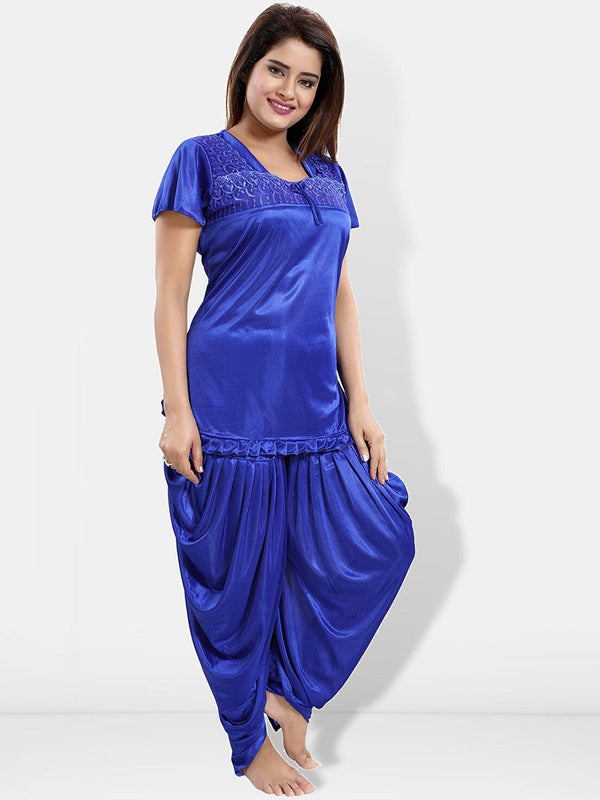 Be You Pack of 2 Square Neck Satin Night suit