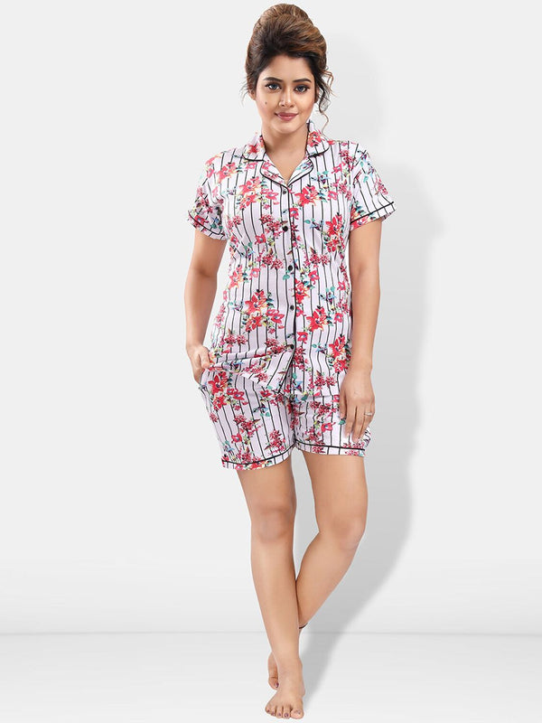 Be You Floral Printed Night Suit