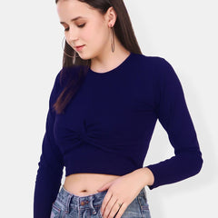 Be You Twisted Cotton Crop Top