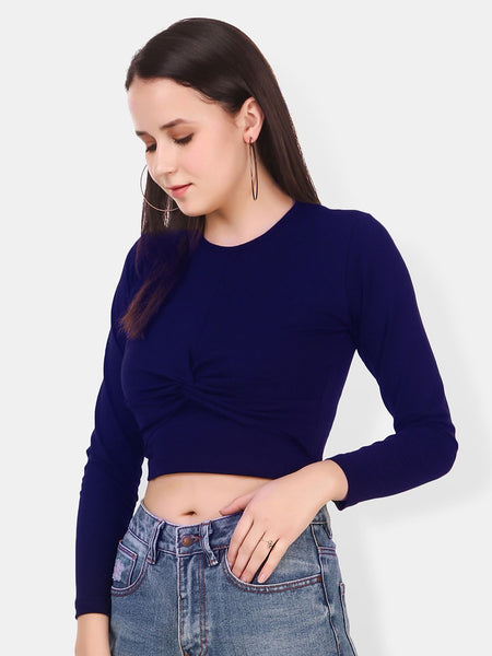 Be You Twisted Cotton Crop Top