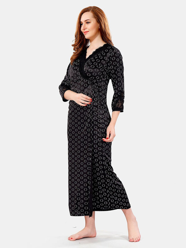 Be You Satin Maxi Nightdress With Robe