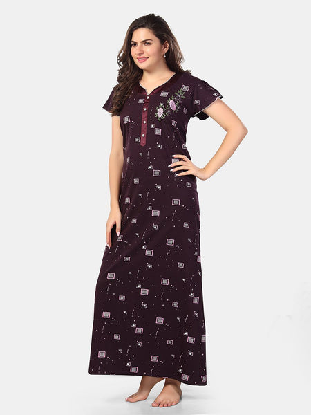 Be You Printed Maxi Nightdress