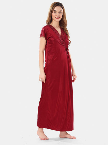 Be You Satin Maxi Nightdress With Robe