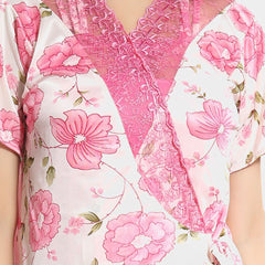 Be You Shoulder Straps Satin Maxi Nightdress & Rope