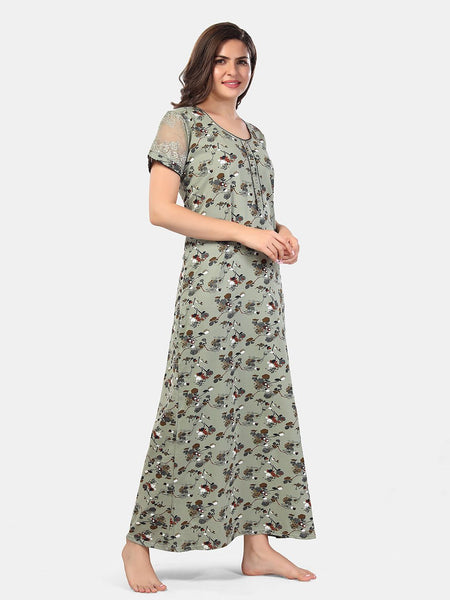 Be You Floral Printed Maxi Nightdress