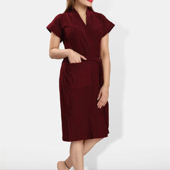 Be You Women Cotton Anti-bacterial Super Soft Bath Robe With Belt