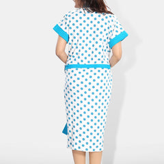 Be You Women Printed Cotton Anti-bacterial Super Soft Bath Robe With Belt