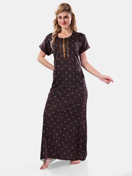 Be You Geometric Printed Maxi Nightdress