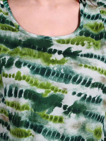 Be You Abstract Printed A Line Maternity Dress