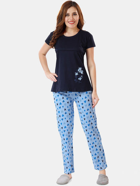 Be You Printed Maternity Night Suit