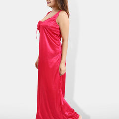 Be You 6 Piece Satin Maxi Nightdress