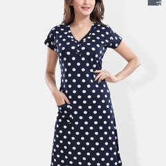 Be You Blue Printed Nightdress