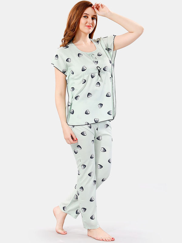 Be You Conversational Printed Night Suit