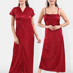 Be You Satin Maxi Nightdress With Robe
