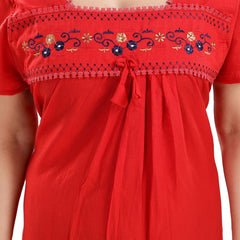 Be You Floral Embroidered Maxi Nightdress