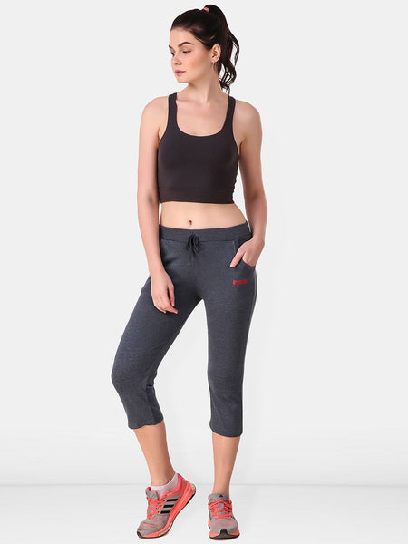 Be You Women Solid Cotton Three Fourth-Length Tights