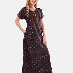 Be You Geometric Printed Maxi Nightdress