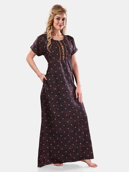 Be You Geometric Printed Maxi Nightdress