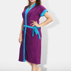 Be You Women Cotton Anti-bacterial Super Soft Bath Robe With Belt