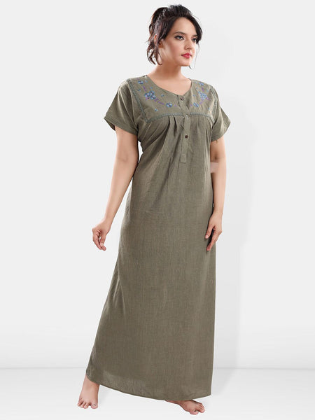 Be You V Neck Maxi Nightdress