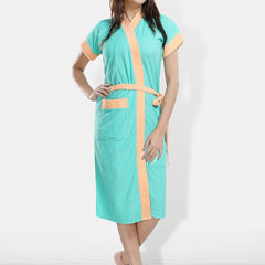 Be You Women Cotton Anti-bacterial Super Soft Bath Robe With Belt