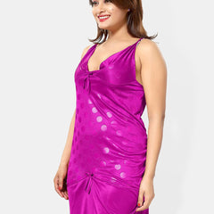 Be You Polka Dots Printed Satin Baby Doll