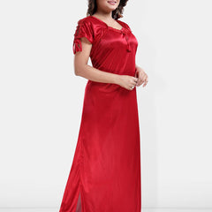 Be You Square Neck Satin Maxi Sweat Nightdress