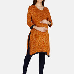 Be You Bandhani Printed Straight Kurta