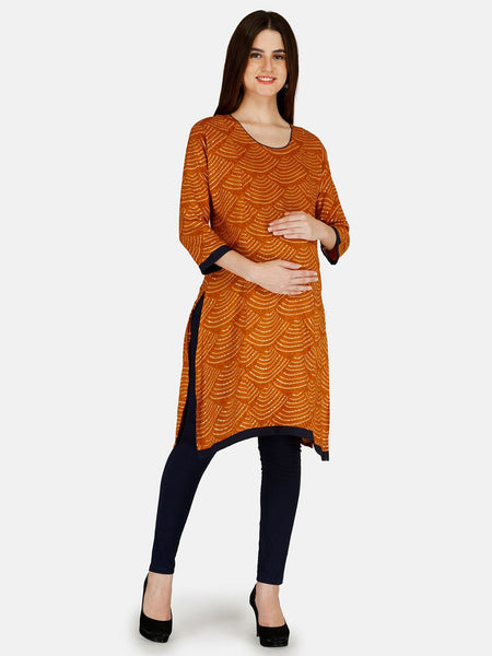 Be You Bandhani Printed Straight Kurta