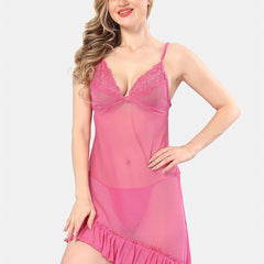 Be You Halter Neck Net Baby Doll