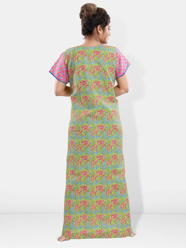 Be You Floral Printed Maxi Nightdress