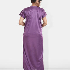 Be You Maxi Satin Wrap Nightdress With Robe