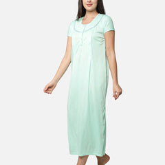 Be You Maternity Striped Maxi Nightdress
