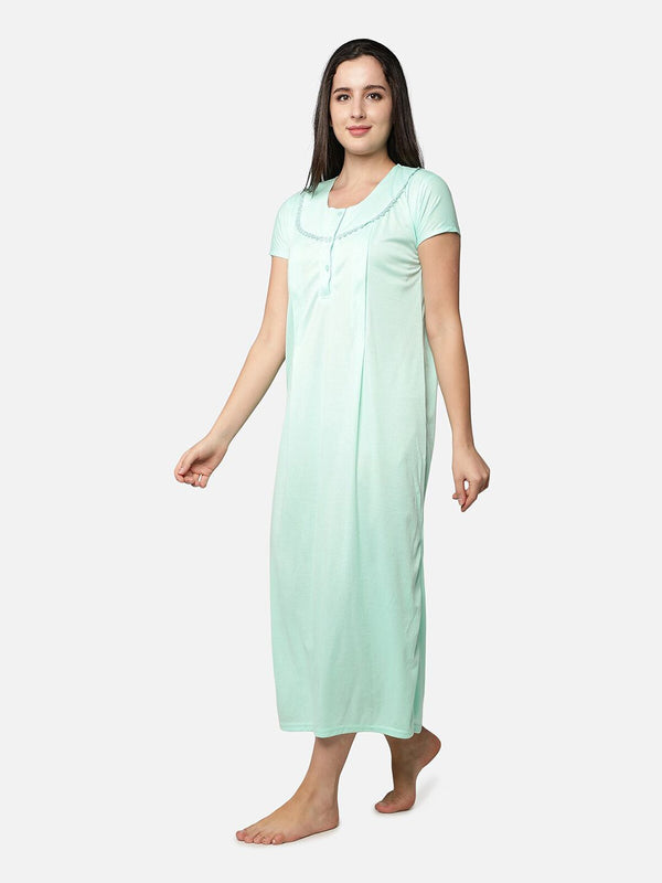Be You Maternity Striped Maxi Nightdress