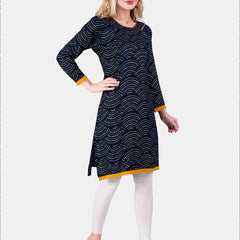 Be You Geometric Printed Maternity Straight Kurta