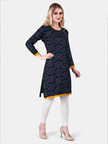 Be You Geometric Printed Maternity Straight Kurta