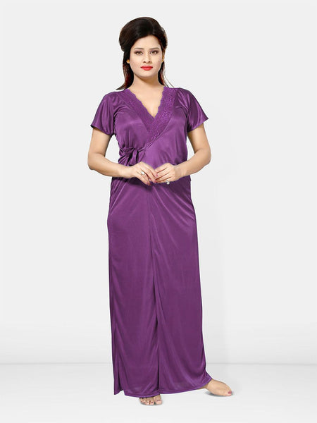 Be You Pack Of 4 Satin Maxi Nightdress